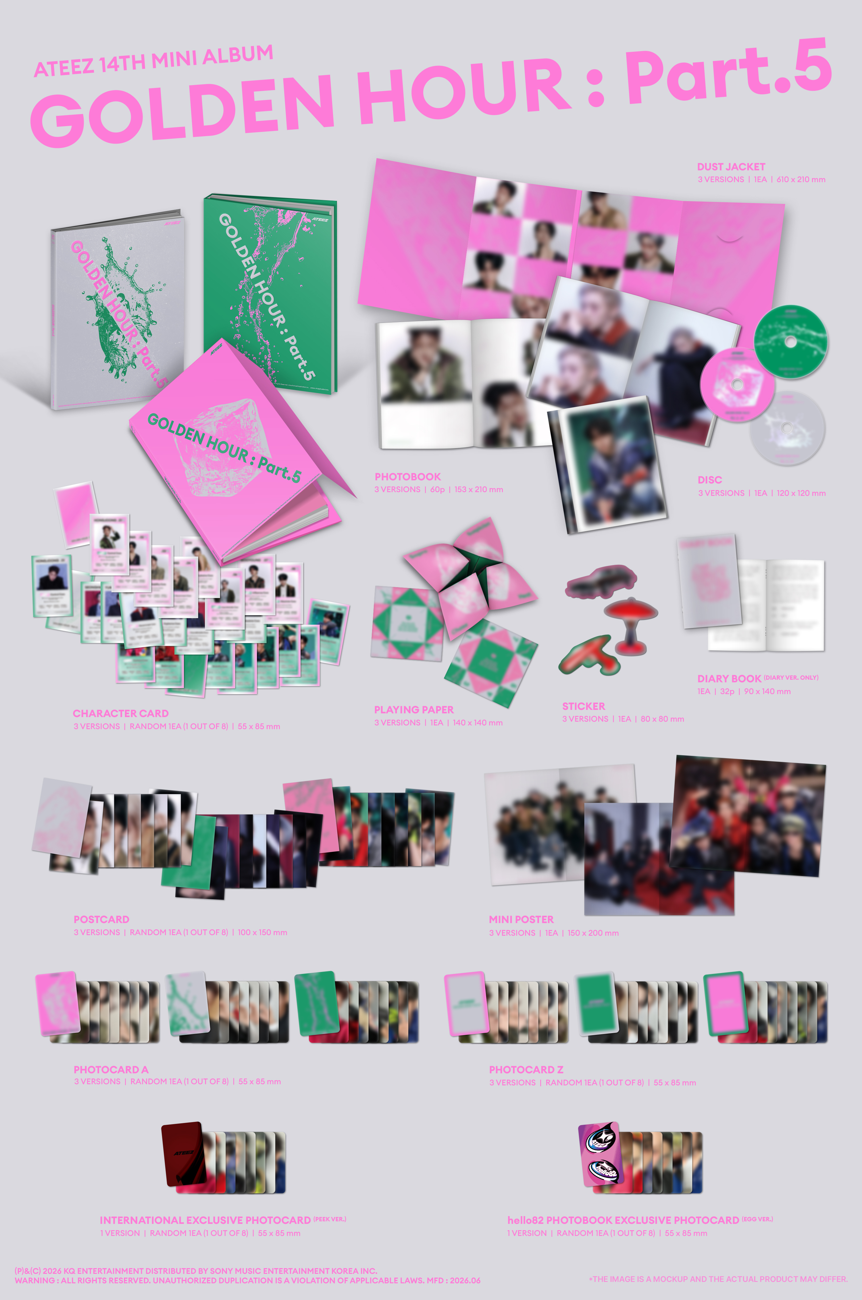 ATEEZ GOLDEN HOUR Part 5 Photobook
